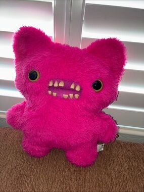 Bright Pink Fuzzy Monster Plush Toy - Kids Stuffed Animal